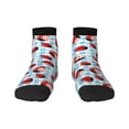 thumbnail image 1 of Bingfone Flowers And Lady Bugs Design Patterned Men'S Women'S Casual Cotton Socks, 1 of 9