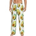 thumbnail image 1 of Bingfone Flowers Avocado Mens All Over Print Sleep Pajama Pants-Small, 1 of 9