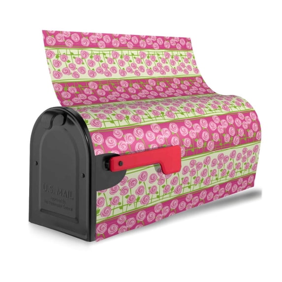 Bingfone Flowers Magnetic Mailbox Cover Standard Size for Garden Yard Outdoor Decorations-25.5x21 in