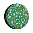 thumbnail image 1 of Bingfone Flying Bees Spare Tire Cover Weatherproof Universal Wheel Protectors For Rv Camper Travel Trailer Suv Truck-14 Inch, 1 of 9