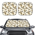thumbnail image 1 of Bingfone Flying Bees1 Windshield Sun Shade 2-Piece Foldable Car Front Window Sunshade for Most Sedans SUV Truck-Small, 1 of 7