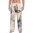 thumbnail image 1 of Bingfone Flying Butterflies-1 Mens All Over Print Sleep Pajama Pants-Small, 1 of 9