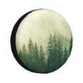 thumbnail image 1 of Bingfone Fog Forest Spare Tire Cover Weatherproof Universal Wheel Protectors For Rv Camper Travel Trailer Suv Truck 17 Inch, 1 of 9