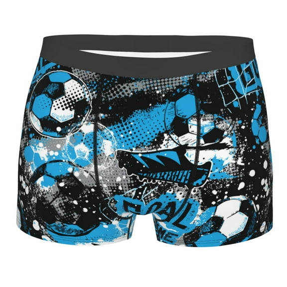 Bingfone Football Time Men'S Underwear - Casual Stretch Boxer Briefs-Small