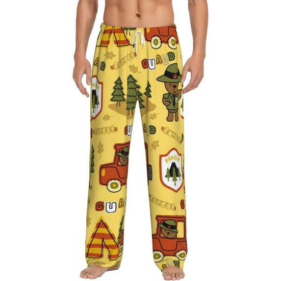 Bingfone Forest Guard Mens All Over Print Sleep Pajama Pants-Xx-Large