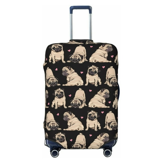 Bingfone French Bulldog Luggage Cover Washable Suitcase Cover Protector Anti-scratch Suitcase cover Fits 18-32 Inch Luggage