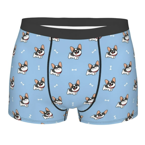 Bingfone French Bulldog2 Men's Underwear - Casual Stretch Boxer Briefs-XX-Large