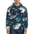 thumbnail image 1 of Bingfone Friendly Smiling Sharks Men'S Drawstring Hoodie Long Sleeve Pocket Sweatshirts-Xx-Large, 1 of 9