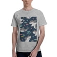thumbnail image 1 of Bingfone Friendly Smiling Sharks Men'S Loose Fit Short-Sleeve Pocket T-Shirt, 1 of 7