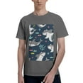 thumbnail image 1 of Bingfone Friendly Smiling Sharks Men'S Loose Fit Short-Sleeve Pocket T-Shirt, 1 of 7