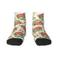 thumbnail image 1 of Bingfone Frog Hold Strawberry Design Patterned Men'S Women'S Casual Cotton Socks, 1 of 9