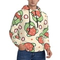 thumbnail image 1 of Bingfone Frog Hold Strawberry Men'S Drawstring Hoodie Long Sleeve Pocket Sweatshirts-Large, 1 of 9