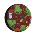 thumbnail image 1 of Bingfone Frogs And Mushrooms Spare Tire Cover Weatherproof Universal Wheel Protectors For Rv Camper Travel Trailer Suv Truck 14 Inch, 1 of 9