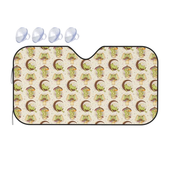 Bingfone Frogs Car Windshield Sunshade,Sun Foldable Sun Shield Sun Visor for Car - Small