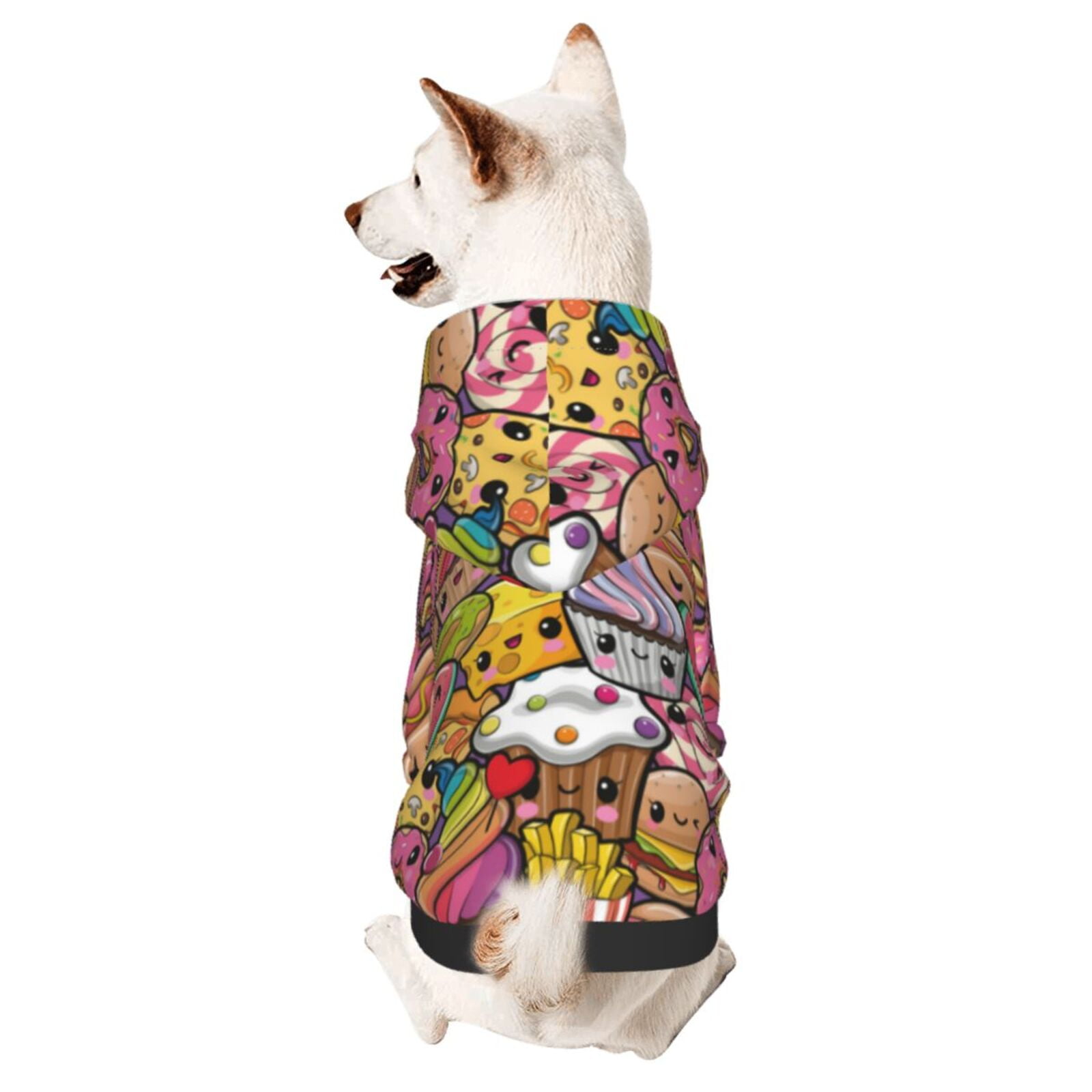 Bingfone FruitFlavored IceCream Dog Clothes Hoodie, Pet Winter Coat