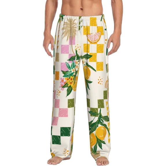 Bingfone Fruit Mens All Over Print Sleep Pajama Pants-Small