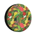 thumbnail image 1 of Bingfone Fruits Vegetables And Berries Spare Tire Cover Weatherproof Universal Wheel Protectors for RV Camper Travel Trailer SUV Truck-14 inch, 1 of 8