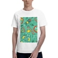 thumbnail image 1 of Bingfone Funny Animals In Jungle Men'S Loose Fit Short-Sleeve Pocket T-Shirt, 1 of 7