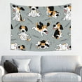 thumbnail image 1 of Bingfone Funny Beagle Active Dog Tapestry Wall Hanging Decor For Living Room Bedroom Dorm Classroom Office Decor 29x37 Inch, 1 of 9