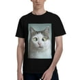 thumbnail image 1 of Bingfone Funny Cat Men'S Loose Fit Short-Sleeve Pocket T-Shirt, 1 of 7