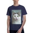 thumbnail image 1 of Bingfone Funny Cat Men'S Loose Fit Short-Sleeve Pocket T-Shirt, 1 of 7