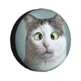 thumbnail image 1 of Bingfone Funny Cat Spare Tire Cover Weatherproof Universal Wheel Protectors For Rv Camper Travel Trailer Suv Truck 15 Inch, 1 of 9