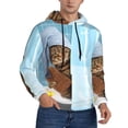 thumbnail image 1 of Bingfone Funny Cat Taking A Bath Men'S Drawstring Hoodie Long Sleeve Pocket Sweatshirts-Medium, 1 of 9