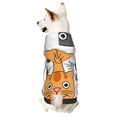 thumbnail image 1 of Bingfone Funny Cats Dog Clothes Hoodie, Pet Winter Coat,Puppy Sweatshirts For Small Dogs Boy Girl,Suitable For All Breeds-Large, 1 of 9