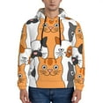 thumbnail image 1 of Bingfone Funny Cats Men'S Drawstring Hoodie Long Sleeve Pocket Sweatshirts-4x-Large, 1 of 9