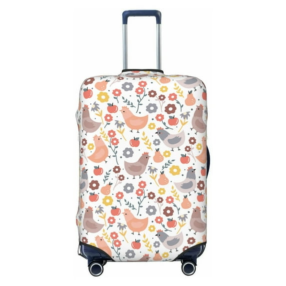 Bingfone Funny Chicken Luggage Cover Washable Suitcase Cover Protector Anti-scratch Suitcase cover Fits 18-32 Inch Luggage