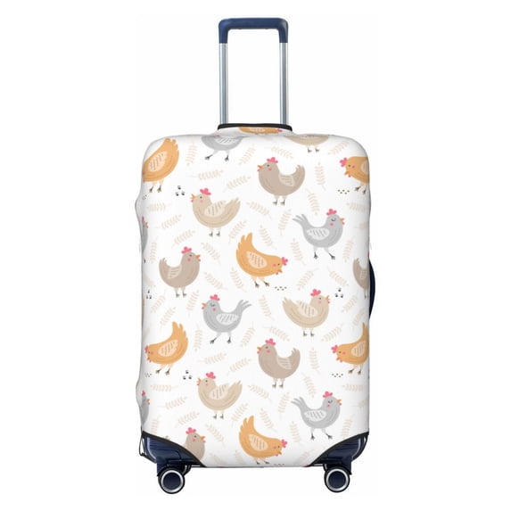 Bingfone Funny Chicken Luggage Cover Washable Suitcase Cover Protector Anti-scratch Suitcase cover Fits 18-32 Inch Luggage