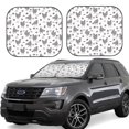 thumbnail image 1 of Bingfone Funny Chicken Windshield Sun Shade 2-Piece Foldable Car Front Window Sunshade for Most Sedans SUV Truck - Large, 1 of 7