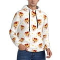 thumbnail image 1 of Bingfone Funny Corgi Men's Drawstring Hoodie Long Sleeve Pocket Sweatshirts-Small, 1 of 6