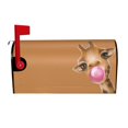 thumbnail image 1 of Bingfone Funny Giraffe Blowing Bubble Magnetic Mailbox Cover Standard Size For Garden Yard Outdoor Decorations-21x18 In, 1 of 7