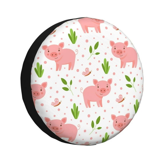 Bingfone Funny Little Pigs Spare Tire Cover Weatherproof Universal Wheel Protectors For Rv Camper Travel Trailer Suv Truck 16 Inch
