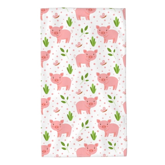 Bingfone Funny Little Pigs Ultra Absorbent & Soft Hand Towels For Bath, Hand, Face, Gym And Spa-27.5x16in