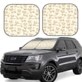 thumbnail image 1 of Bingfone Funny Pigs Windshield Sun Shade 2-Piece Foldable Car Front Window Sunshade for Most Sedans SUV Truck - Large, 1 of 7