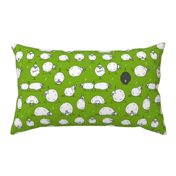 Bingfone Funny Sheep Doing Yoga Printed Pillowcase 20x36 inches - Standard Pillow Cases with Envelope Closure,Gifts for Women Men