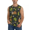 thumbnail image 1 of Bingfone Funny Sloths In The Forest Pattern Men's Tank Tops Workout Sleeveless Tee Shirts Running Beach Tanks for Men-X-Large, 1 of 8