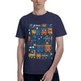 thumbnail image 1 of Bingfone Funny Steam Train Men'S Loose Fit Short-Sleeve Pocket T-Shirt, 1 of 7