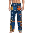 thumbnail image 1 of Bingfone Funny Steam Train Mens All Over Print Sleep Pajama Pants-Small, 1 of 9