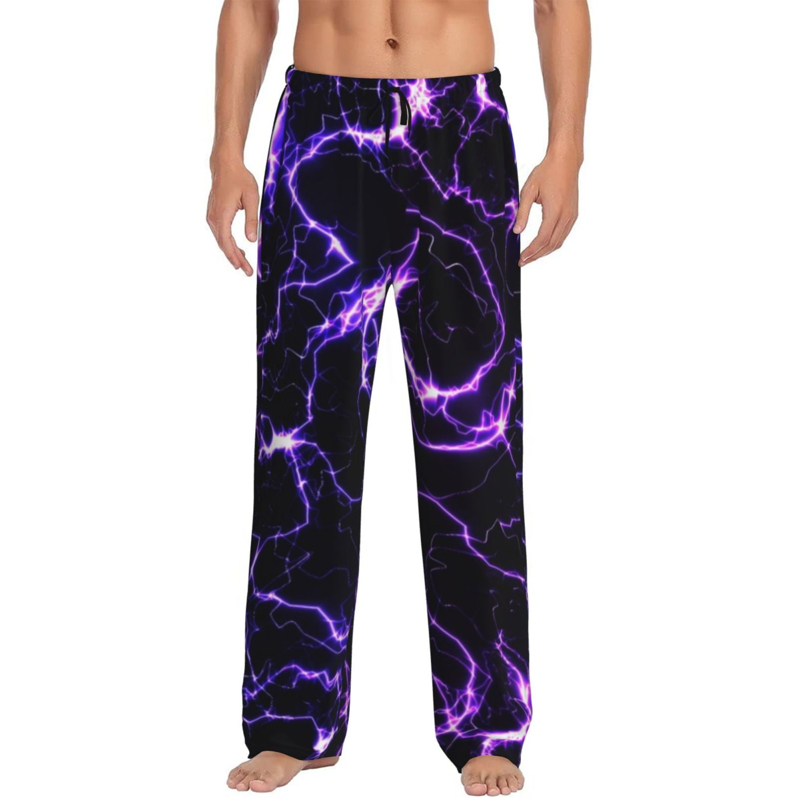 Bingfone Galaxy Lightning Mens All Over Print Sleep Pajama Pants Medium Walmart
