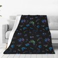 thumbnail image 1 of Bingfone Gamepads Print Flannel Fleece Blanket Throw Blanket for Bed,Sofa,Couch,Travel,Camping(80"x60" ), 1 of 8