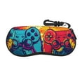Bingfone Gaming Print Sunglasses Case Portable Travel Zipper Eyeglasses