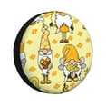 thumbnail image 1 of Bingfone Garden Honeybee Gnomes Spare Tire Cover Weatherproof Universal Wheel Protectors For Rv Camper Travel Trailer Suv Truck 17 Inch, 1 of 9