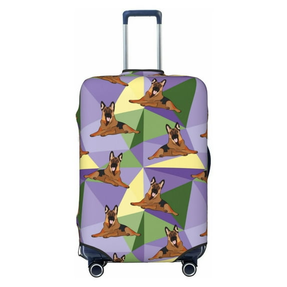Bingfone German Shepherd Dog Luggage Cover Washable Suitcase Cover Protector Anti-scratch Suitcase cover Fits 18-32 Inch Luggage