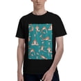 thumbnail image 1 of Bingfone Giraffes Doing Various Yoga Men'S Loose Fit Short-Sleeve Pocket T-Shirt, 1 of 7