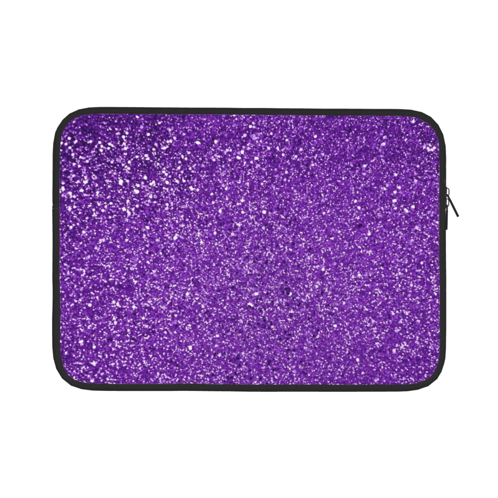 Bingfone Glitter Purple Laptop Sleeve Case 15 Inch, 360° Protective ...