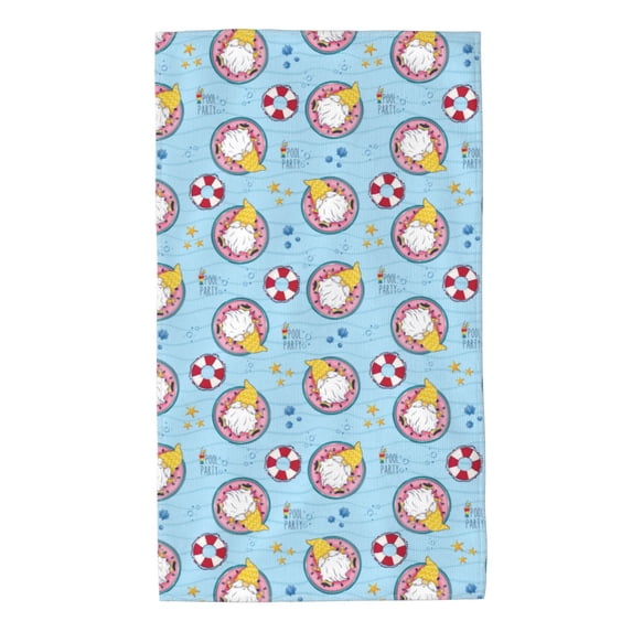 Bingfone Gnome Pool Party Ultra Absorbent & Soft Hand Towels For Bath, Hand, Face, Gym And Spa-27.5x16in