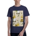 thumbnail image 1 of Bingfone Gnomes Bees And Sunflowers Men'S Loose Fit Short-Sleeve Pocket T-Shirt, 1 of 7